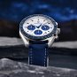 Sky Blue_Mens Watches 2023 Top Brand Quartz Chronograph Automatic Watch For Men Sports Leather Sapph