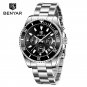 Black_Mens Wathes Top Brand Luxury Quartz Watch For Men Chronowatches Waterproof Sports Military Lum