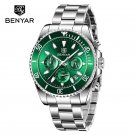Green_2023  Men Quartz Wristwatches Top Luxury Mens Watches Chronometer Military Sport Waterproof Wa
