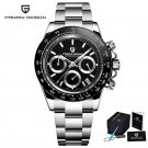 Black_2023  Mens Watches Quartz Watch For Men Chronograph Top Brand Luxury Sapphire Mirror Sports