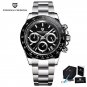 Black_2023  Mens Watches Quartz Watch For Men Chronograph Top Brand Luxury Sapphire Mirror Sports