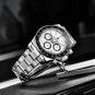 Silver Gray_2023  Mens Watches Quartz Watch For Men Chronograph Top Brand Luxury Sapphire Mirror Spo