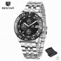 Silver Black_Top Brand Luxury Mens Watches Multifunctional Chronograph Quartz Watch For Men Sports M