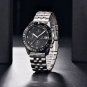 Silver Black_Top Brand Luxury Mens Watches Multifunctional Chronograph Quartz Watch For Men Sports M