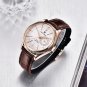Gold White_2023 Men Quartz Wristwatches Top Brand Luxury Watch For Men VH65 Sports Automatic Leather