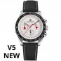 Black Red L_Mens Watches 2023 Top Brand Luxury Quartz Chronograph Moon Watch For Men Automatic Sport