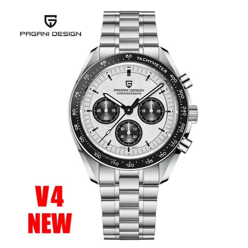 New Gray_Mens Watches 2023 Top Brand Luxury Quartz Chronograph Moon