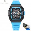 Black Blue_2023    Top Brand Luxury Mens Quartz Watches Multifunctional Chronograph Watch For Men Sa