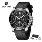 Black L_Mens Watches 2023 Top Brand Luxury Quartz Watch Men Chronograph 10Bar Waterproof Stainless S