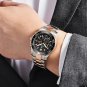 Silver Blue_Mens Watches 2023 Top Brand Luxury Quartz Watch Men Chronograph 10Bar Waterproof Stainle