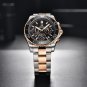 Silver Blue_Mens Watches 2023 Top Brand Luxury Quartz Watch Men Chronograph 10Bar Waterproof Stainle