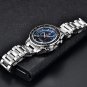 Silver Black_Moon Men's Watches 2023 Top Brand Luxury Analog Quartz Watch For Men Sports Chronograph