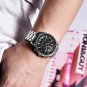 Silver Blue_Moon Men's Watches 2023 Top Brand Luxury Analog Quartz Watch For Men Sports Chronograph 