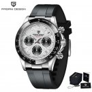 Orange_Mens Watches Top Luxury Sports Quartz Watch For Men Stainless Steel 100M Waterproof Chronogra