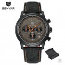 Black Brown_2023  Watch For Men Quartz Watches Mens Top Brand Luxury Chronograph Multifunctional Lum