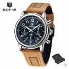 Silver Blue_2023  Watch For Men Quartz Watches Mens Top Brand Luxury Chronograph Multifunctional Lum