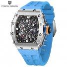 Blue_2023  Mens Quartz Watches Top Luxury VH65 Watch Sport Quartz Watch For Men Automatic Hollow Wat