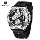 Black_Quartz Mens Watches 2023  Top Brand Luxury Chronograph Watch For Men Sport Military Waterproof