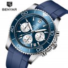 J Blue_2023  Mens Watches Top Brand Luxury Quartz Chronograph Wristwatches Sports VD53 Sapphire Mirr