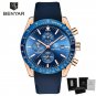 5140-Deep blue_Men Watches Top Luxury Brand Silicone Strap Waterproof Quartz Chronograph Military Ma