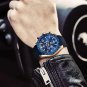 5140-Deep blue_Men Watches Top Luxury Brand Silicone Strap Waterproof Quartz Chronograph Military Ma