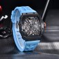 Black_Mens Watches VH65 Top Luxury Hollow Quartz Wrist Watch For Men Sports Sapphire Mirror Waterpro