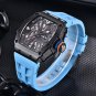 Black_Mens Watches VH65 Top Luxury Hollow Quartz Wrist Watch For Men Sports Sapphire Mirror Waterpro