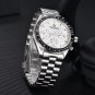 Gold Black_40MM Moon Mens Watches Luxury Quartz Automatic Watch For Men Chronograph 10Bar Waterproof
