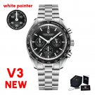 V3 Black_2023 Moon Watches Mens Top Brands Luxury Quartz Chronograph Automatic Watch For Men Sapphir