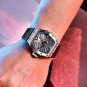 Blue_Men's Watches 2023 Top Brand Luxury Automatic Quartz Watch For Men Hollow Stainless Steel Sport