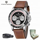 Black L Box_2023  Panda Watch For Men Quartz Wristwatches Luxury Sports Stainless Steel Sapphire Mir