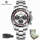White Box_2023  Panda Watch For Men Quartz Wristwatches Luxury Sports Stainless Steel Sapphire Mirro