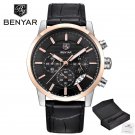 5104-Black gold_2023  Business Men's Watches Top Brand Luxury Chronograph Quartz Watch Male Waterpro