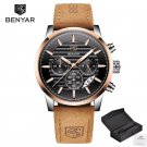 5104-Gold black_2023  Business Men's Watches Top Brand Luxury Chronograph Quartz Watch Male Waterpro