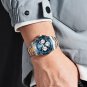 Blue_2023 Mens Watches Quartz Chronograph VD53 Stainless Steel Military Sports Watch For Men Busine