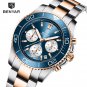 Gold Black_2023 Mens Watches Quartz Chronograph VD53 Stainless Steel Military Sports Watch For Men