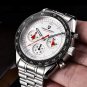 Black Red_Moon Watches Men 2023 Top Brand Multifunction Chronograph Quartz Watch For Men Sports Leat