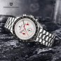 Black Red_Moon Watches Men 2023 Top Brand Multifunction Chronograph Quartz Watch For Men Sports Leat