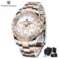 Gold White_Mens Watches 2023 Top Brand Luxury Quartz Sports Watches For Men Chronograph Automatic Wa