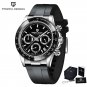 Silver Black_Mens Watches 2023 Top Brand Luxury Quartz Sports Watches For Men Chronograph Automatic 