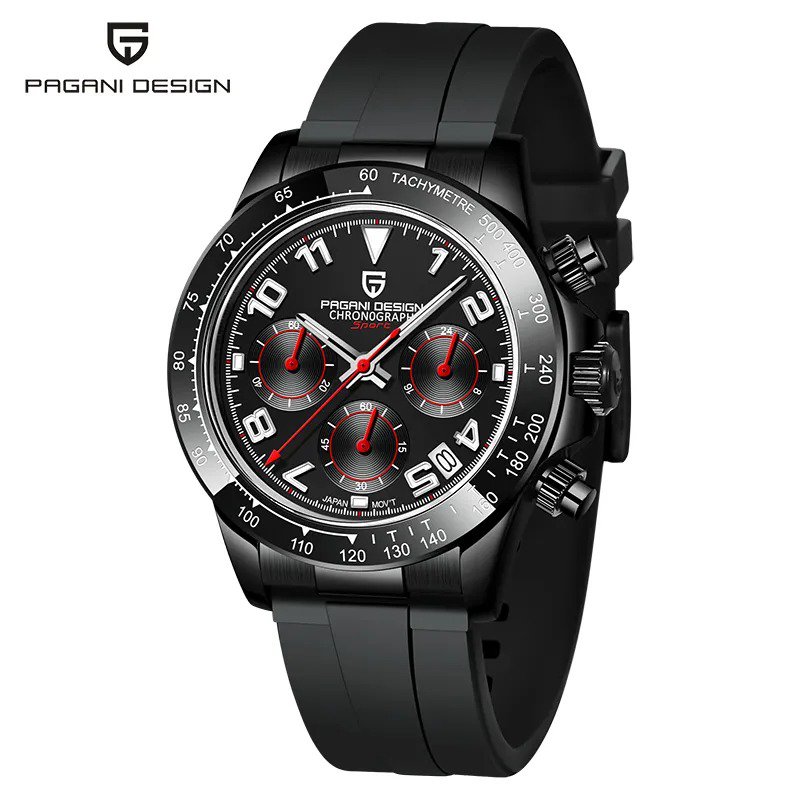 Full Black_2023 Top Brand Luxury Mens Watches Sports Quartz Sapphire Stainless Steel 100M Waterproof