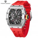 Red_Men Watches 2023 Top Luxury VH65 Quartz Watch For Men Sport 10Bar Waterproof AR Sapphire Mirror 