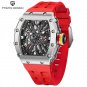 Red_Men Watches 2023 Top Luxury VH65 Quartz Watch For Men Sport 10Bar Waterproof AR Sapphire Mirror 