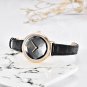 Color Blue_Ladies Wrist Watches Luxury Gold Watch Women Waterproof Top Brand Bracelet Leather Silver