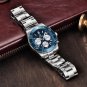 Gold Blue_Men's Watches 2021 Quartz Chronograph Japan VD53 Movement Stainless Steel Sport Watch For 