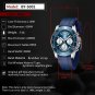 Gold Blue_Men's Watches 2021 Quartz Chronograph Japan VD53 Movement Stainless Steel Sport Watch For 