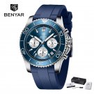 J Blue_Men's Watches 2021 Quartz Chronograph Japan VD53 Movement Stainless Steel Sport Watch For Men