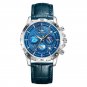 Black_DEXCAR Men's Watches 2023 Quartz Watch for Men Chronograph Sports Waterproof Moon Phase Starry