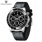 Silver Black_Mens Watches 2023 Top Brand Luxury Sports Watch Men Quartz Wristwatches 10Bar Waterproo