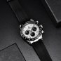 Silver Black_Mens Watches 2023 Top Brand Luxury Sports Watch Men Quartz Wristwatches 10Bar Waterproo